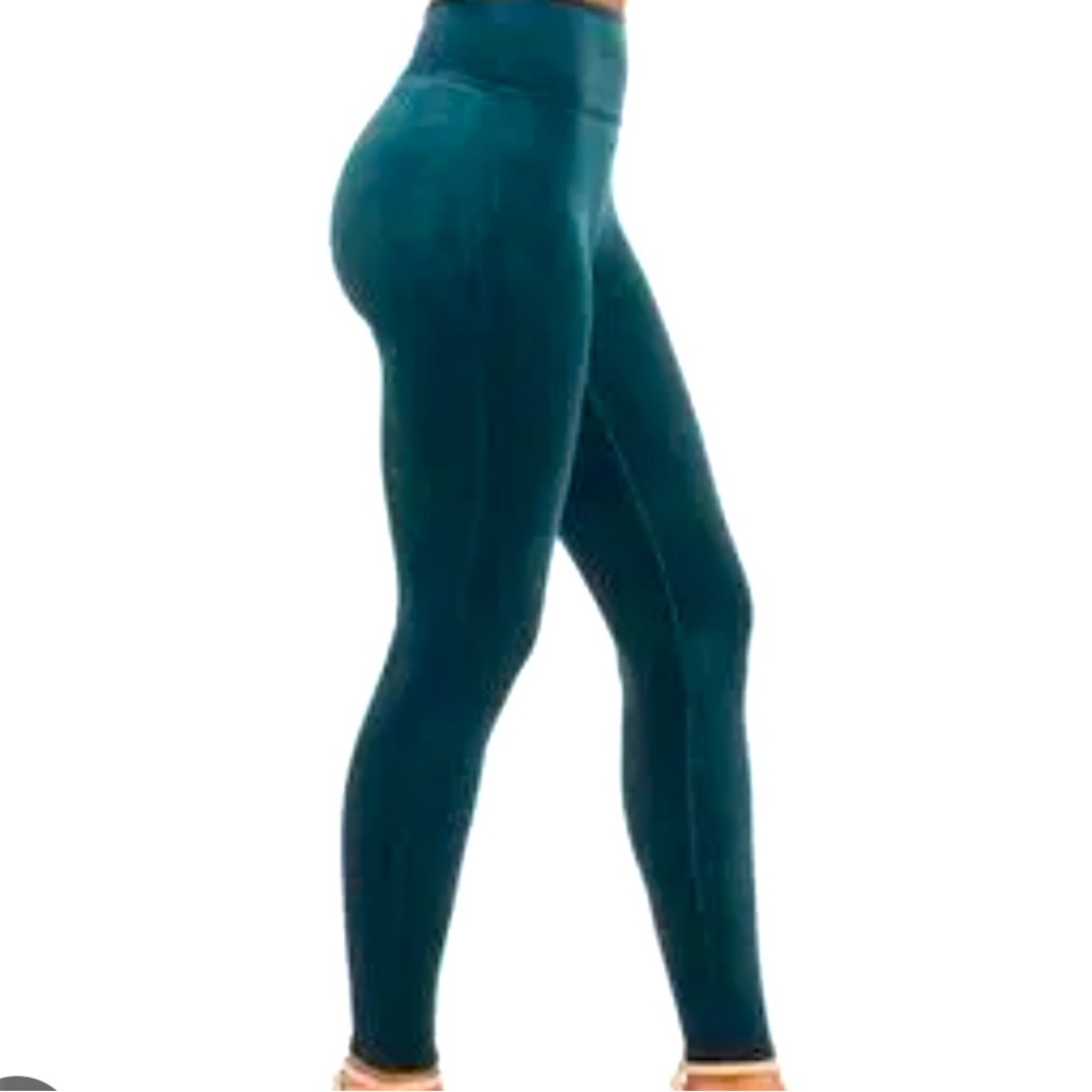Spanx velvet leggings - malachite